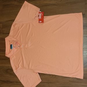 PGA fusion coral golf shirt